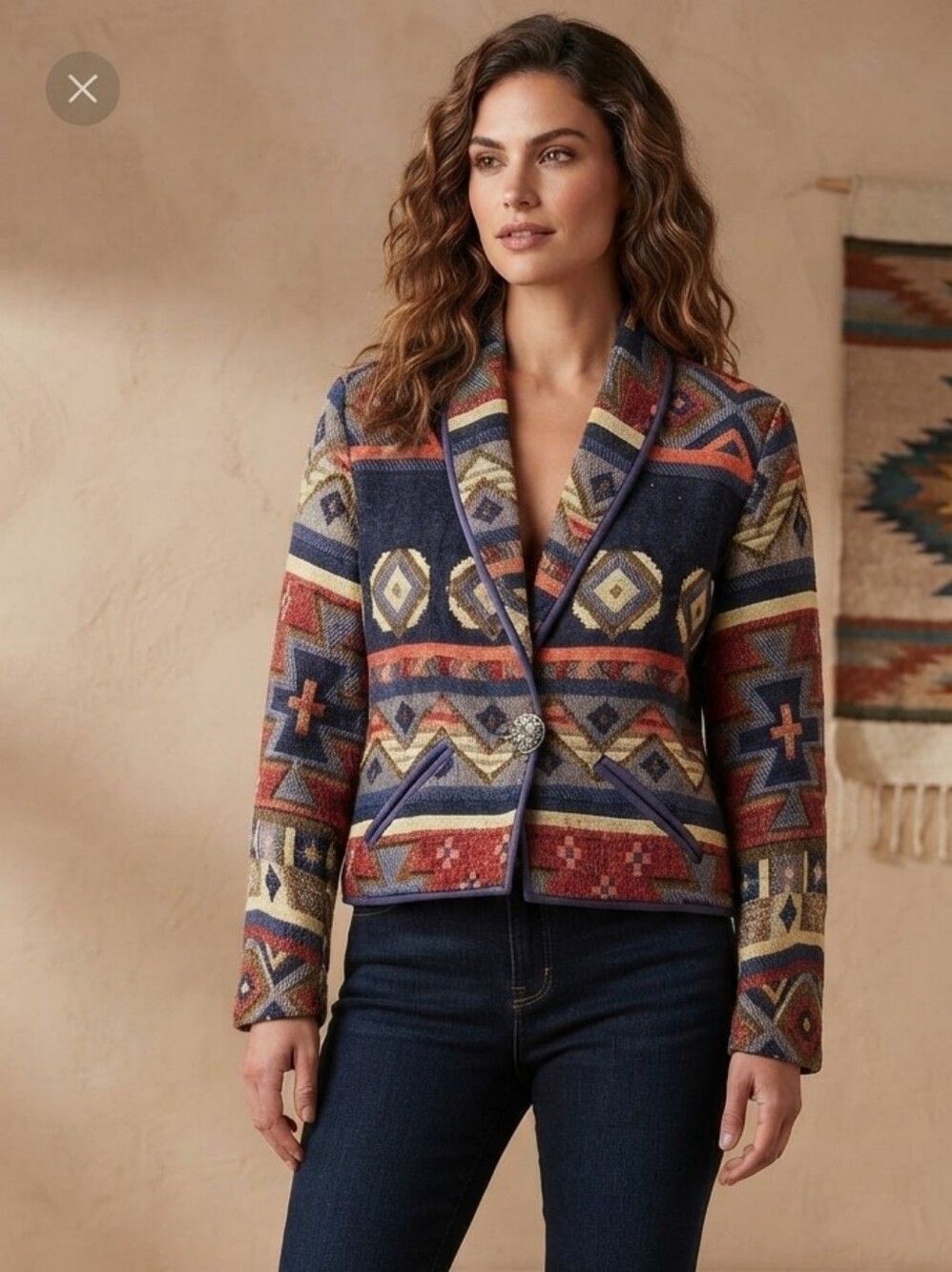 New Identity Women's Southwestern Jacket Size SP